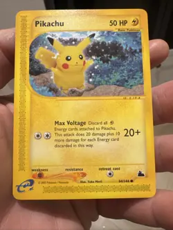 Pokemon Pikachu TCG Skyridge 84/144 Common Card WOTC 2003 - PACK FRESH - Image 1