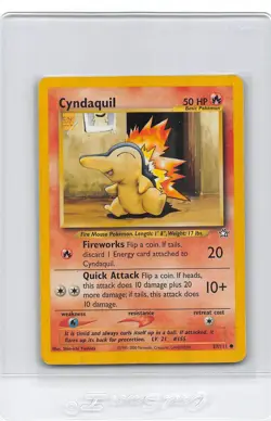 Cyndaquil 57/111 - Neo Genesis - VINTAGE WOTC POKEMON CARD - UNLIMITED - LP/P - Image 1