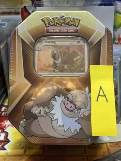 Pokemon Triple Whammy SLAKING Tin 3 Booster Packs 3 Foil Cards TCG New & Sealed - Image 2