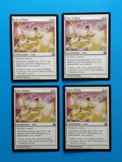 MTG 4x Vow of Duty x4 LP Commander Magic Playset - Image 1