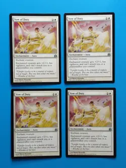 MTG 4x Vow of Duty x4 LP Commander Magic Playset - Image 2