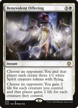 Benevolent Offering [Crimson Vow Commander] MTG - Image 1