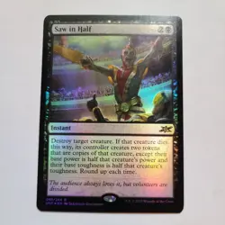 Magic the Gathering - Saw in Half (Foil) - Unfinity - NM - Image 1