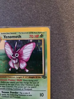 1999 Pokemon TCG Jungle Unlimited Holo #13/64 Venomoth Holographic LP++/NM - Image 3
