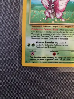 1999 Pokemon TCG Jungle Unlimited Holo #13/64 Venomoth Holographic LP++/NM - Image 5