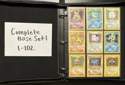 Complete Pokemon TCG Master Base Set 1-102 Vintage Holo Charizard LP-HP - Image 1