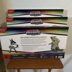 Pokemon Prismatic Evolutions Lucario EX and Tyranitar EX Premium Collection - Image 2