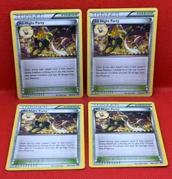 Pokemon Tcg All-Night Party 96/122 BREAKpoint x4 Non Holo - Image 1