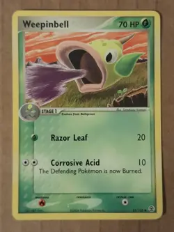 Pokemon Weepinbell 51/112 Fire Red Leaf Green NM-MT See Pictures - Image 1