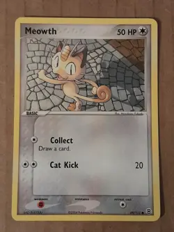 Pokemon Meowth 69/112 Fire Red Leaf Green NM-MT See Pictures - Image 1