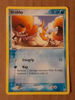 Pokemon Krabby 66/112 Fire Red Leaf Green NM-MT See Pictures - Image 1