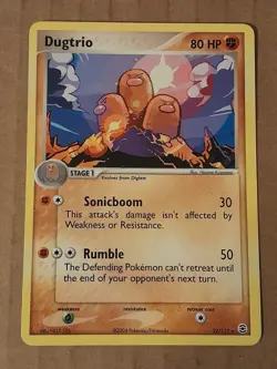 Pokemon Dugtrio 22/112 Fire Red Leaf Green Rare NM-MT See Pictures - Image 1