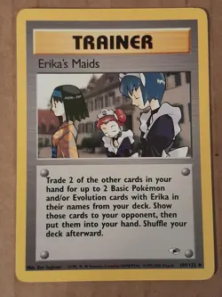 Pokemon Erika's Maids 109/132 Gym Heroes NM See Pictures - Image 1