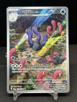 Wugtrio 224/091 Scarlet & Violet: Paldean Fates Illustration Rare - Image 1