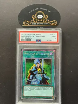 PSA 9 YuGiOh Nobleman of Crossout (Platinum Secret Rare) RA03-EN102 QC Bonanza - Image 1