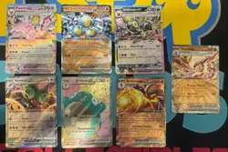 Pokemon EX 7 Card Lot- Umbreon, Espeon, Bellibolt, Toxtricity, Sandy Shocks MINT - Image 1