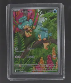 Pokemon Card TCG - Panpour 101/086 Black Bolt English - Illustration Rare - NM - Image 1