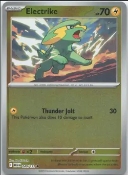 Electrike 049/132 | Mega Evolution | Common Reverse Holo | NM Pokemon Card - Image 1