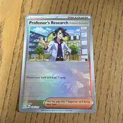 Pokemon TCG 125/131 Poke Ball Professor's Research Prismatic Evolutions Card - Image 1