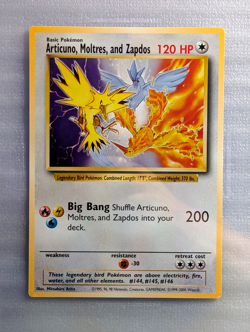 Pokemon Articuno/Moltres/Zapdos PSA 7 Legendary Birds 2000 Jumbo Promo Card - Image 2