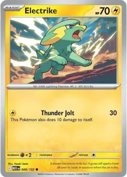Electrike 049/132 | Mega Evolution | Common Non Holo | NM Pokemon Card - Image 1