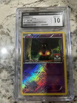 Pumpkaboo Reverse Holo Card 56/146 LP 4th Place League Challenge CGC 10 POP 1 - Image 2
