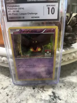 Pumpkaboo Reverse Holo Card 56/146 LP 4th Place League Challenge CGC 10 POP 1 - Image 4