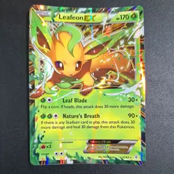 Pokemon TCG Leafeon EX 10/83 Ultra Rare Card Generations Set NM - Image 1