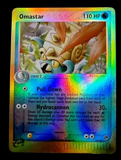 Omastar 19/100 NM EX Sandstorm Reverse Holo Vintage Pokemon Card - Image 1