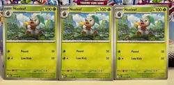 (Set Of 3) Pokemon Mega Evolution TCG Common Card - Nuzleaf (014/132) - Image 1