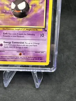 CGC 9 MINT+ Gastly 1999 Fossil 1st Edition 33/62 Pokemon Card - Image 4