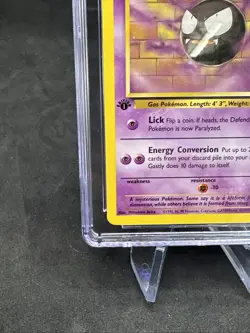 CGC 9 MINT+ Gastly 1999 Fossil 1st Edition 33/62 Pokemon Card - Image 5