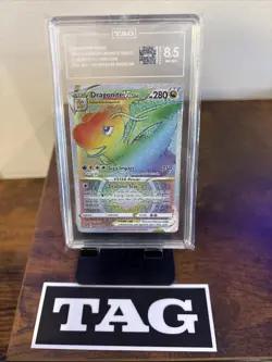 Pokemon TCG Dragonite VSTAR Holo Ultra Rare Card Tag 8.5 - Image 1