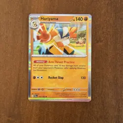 Hariyama Holo 113/193 NM Sv02: Paldea Evolved 2023 Pokemon Card - Image 1