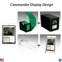 MTG Deck Box for Commander Display with Dice Tower, Fits 100 Double Sleeved - Image 3
