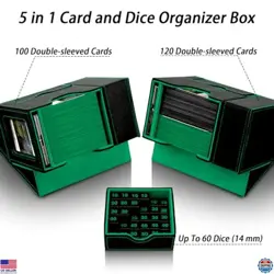 MTG Deck Box for Commander Display with Dice Tower, Fits 100 Double Sleeved - Image 5
