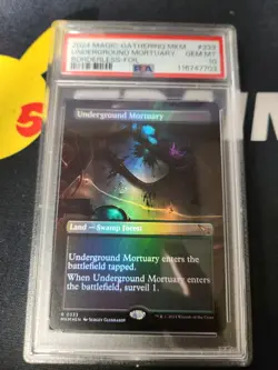 2024 MTG MURDERS AT KARLOV MANOR BORDERLESS-FOIL UNDERGROUND MORTUARY PSA 10 - Image 1