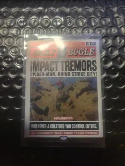Spider-Man Secret Lair MTG Daily Bugle Foil Rhino Impact Tremors - Image 3
