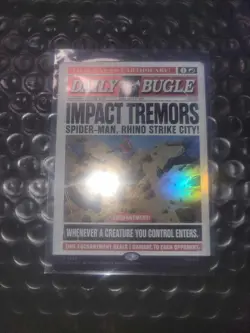 Spider-Man Secret Lair MTG Daily Bugle Foil Rhino Impact Tremors - Image 4