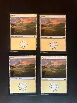 Plains x4 [Rivals Of Ixalan] #192/196 Magic MTG Cards LP - Image 1