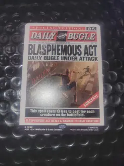 Spider-Man Secret Lair MTG Daily Bugle Blasphemous Act - Image 1