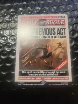 Spider-Man Secret Lair MTG Daily Bugle Blasphemous Act - Image 3