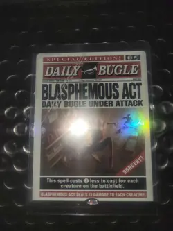 Spider-Man Secret Lair MTG Daily Bugle Foil Blasphemous Act - Image 2