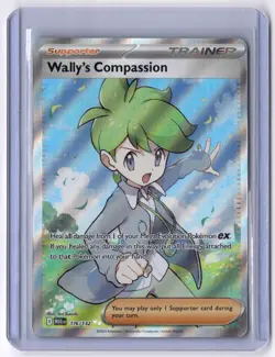 Wally's Compassion Ultra Rare Full Art 176/132 Pokemon Mega Evolution Near Mint! - Image 1