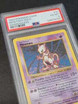 1999 POKEMON GAME #10 MEWTWO-HOLO SHADOWLESS - PSA 6 - Image 4