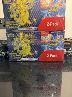 2x Pokemon Surging Sparks ETB & Booster Bundle Costco 2-pack. Factory Sealed New - Image 5