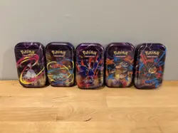 5x Pokemon - Mega Evolution - Complete Mini Tins Set. Brand New, Factory Sealed - Image 1