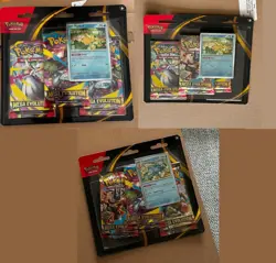 3 x Pokemon TCG Mega Evolution 3 Pack Blister Psyduck & Golduck Promo - Image 1