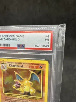Pokemon 1999 Base Set Charizard Holo PSA 1 - Hard To Attain Grade - Image 3
