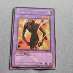 Yugioh Flame Ghost LOB-029 Rare 1st Ed NM - Image 1